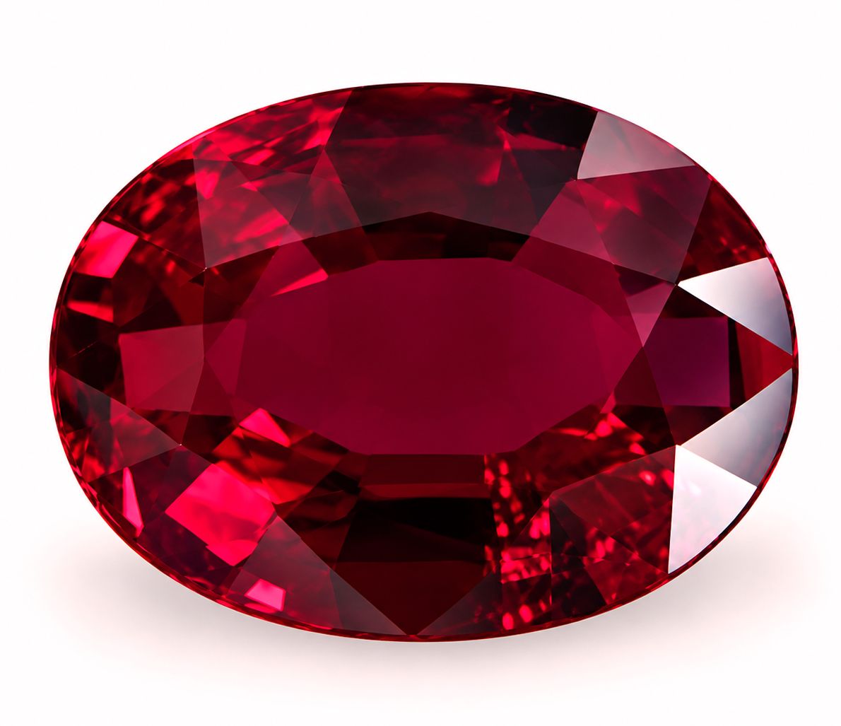 Rubin 2,01 ct, czerwony, szlif owalny