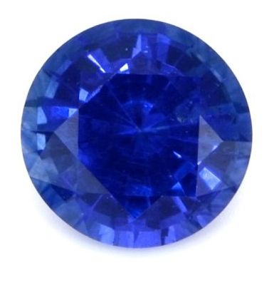 Szafir 1,01 ct, niebieski, szlif okrągły