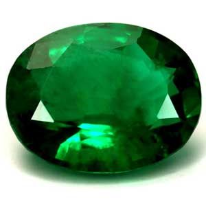 Szmaragd 1,62 ct, zielony, szlif owalny