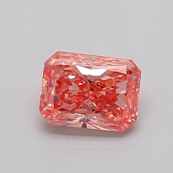0.52 CT Fancy Intense Orangey Pink RADIANT