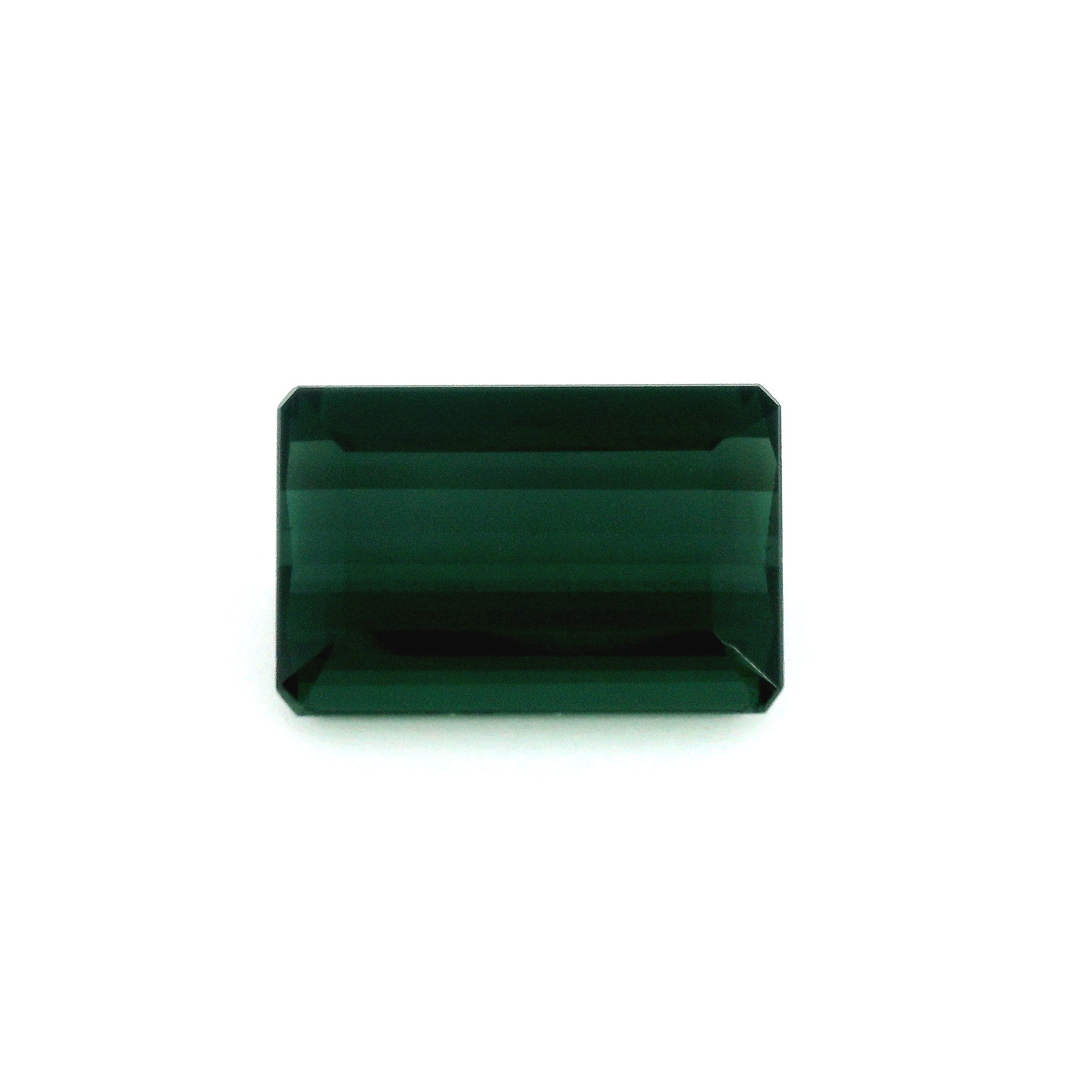 Turmalin 5,13 ct, zielony, szlif ośmiokątny
