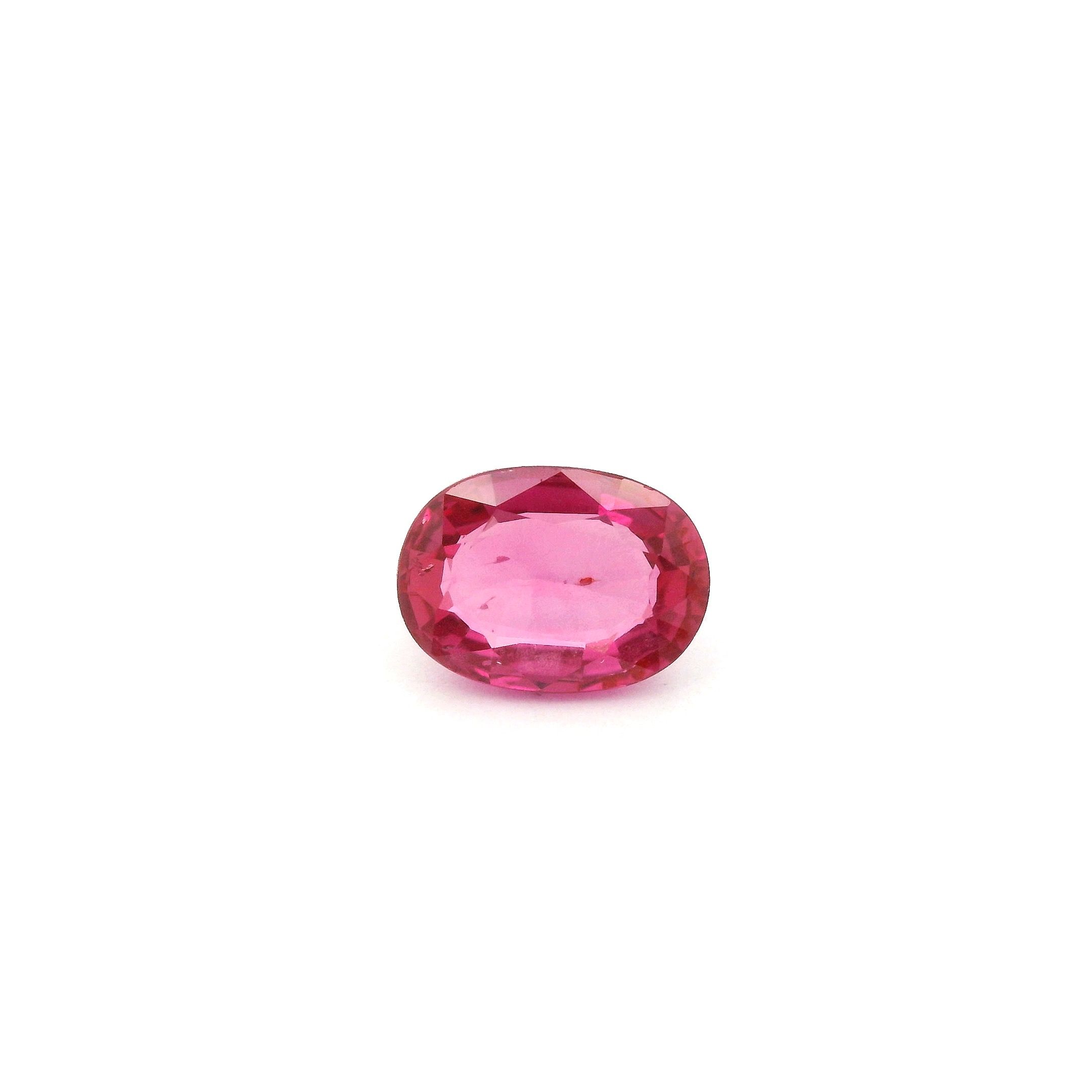 Rubin 1,04 ct, czerwony, szlif owalny