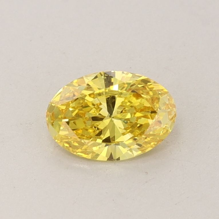 0.42 CT Fancy Vivid Yellow OVAL