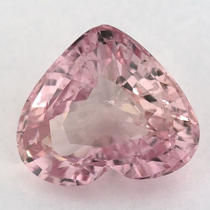 Szafir 3,88 ct, różowy, szlif gruszka