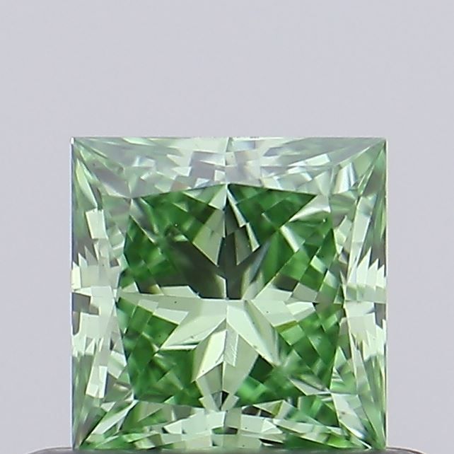 0.41 CT Fancy Vivid Green PRINCESS