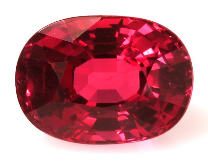 Rubin 3,10 ct, czerwony, szlif owalny