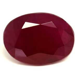 Rubin 1,44 ct, czerwony, szlif owalny