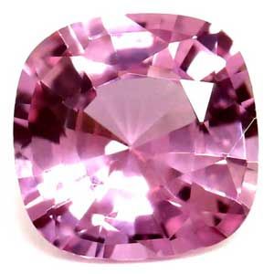 Szafir 1,19 ct, różowy, szlif cushion