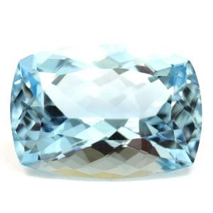 Akwamaryn 6,75 ct, niebieski, szlif cushion