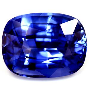 Szafir 10,49 ct, niebieski, szlif cushion