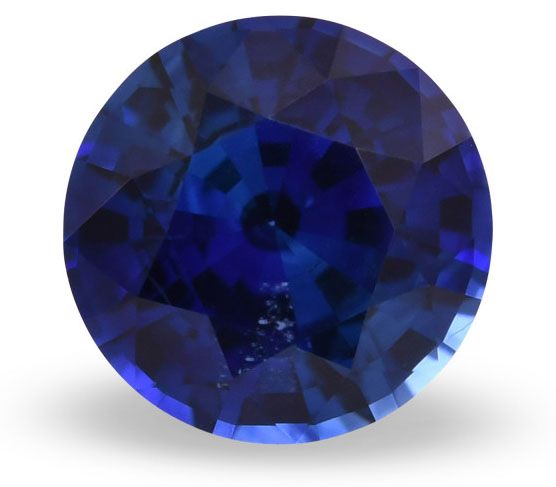 Szafir 1,73 ct, niebieski, szlif okrągły