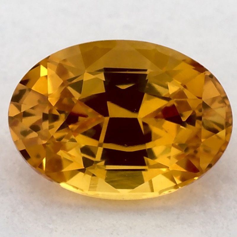 Szafir 1,35 ct, żółty, szlif owalny