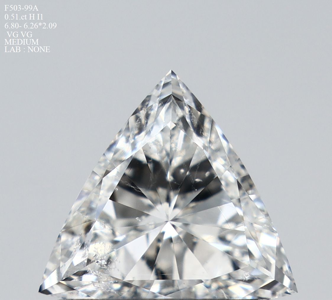 Prírodný diamant triangel,...