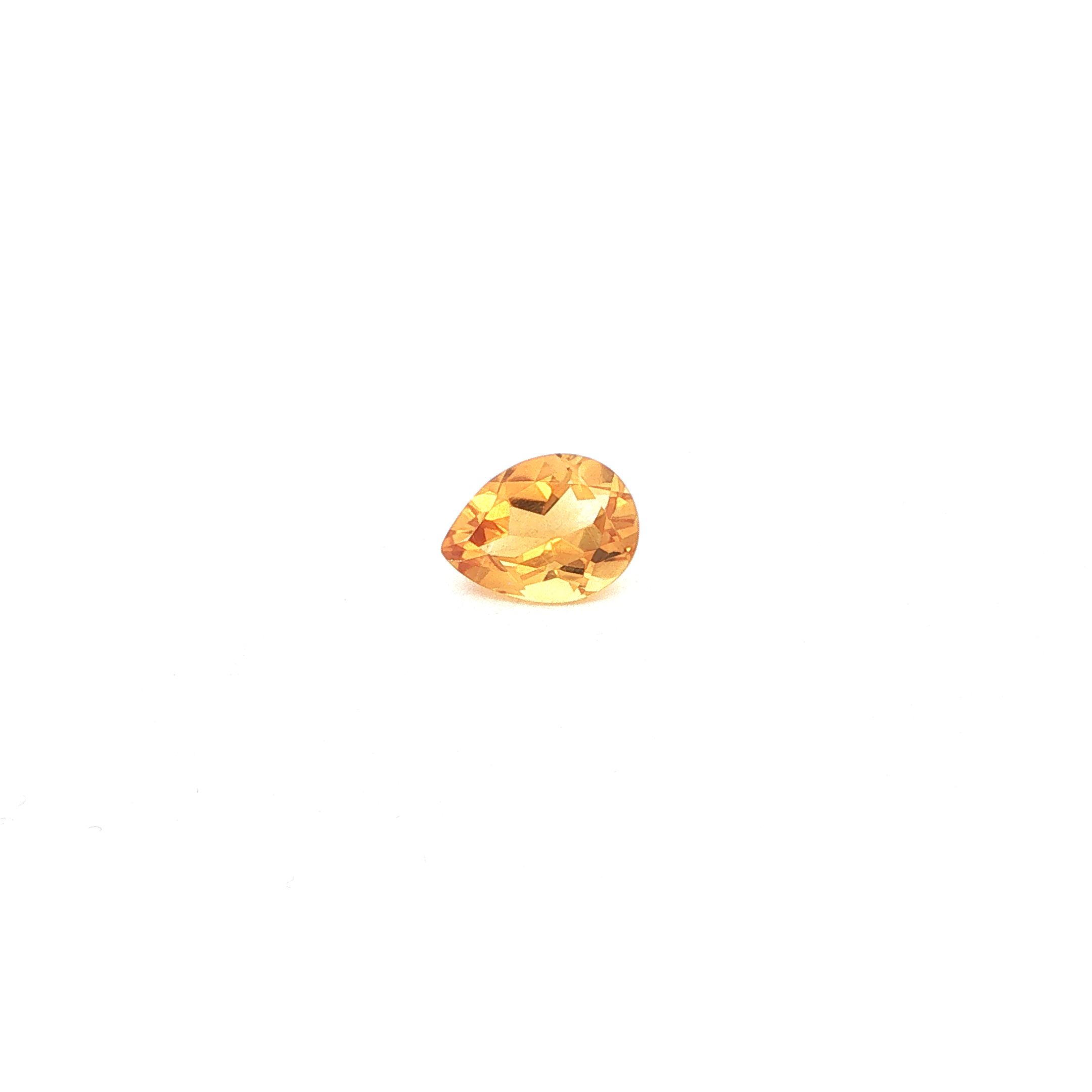 1.44 ct Pear citrine