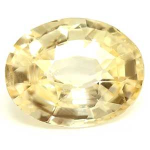 Szafir 1,85 ct, żółty, szlif owalny