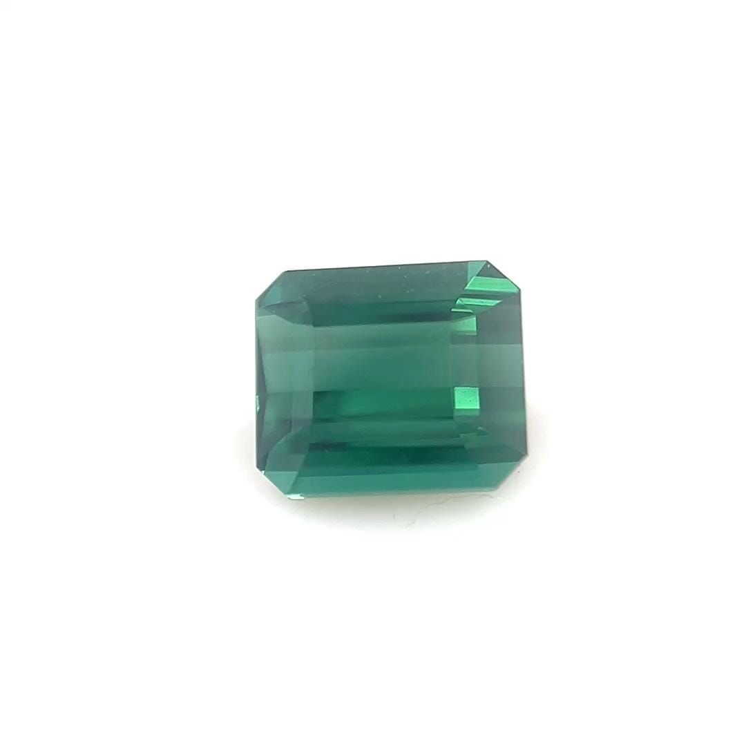 Turmalin 1,04 ct, zielony, szlif szmaragdowy
