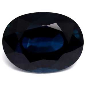 SAPPHIRE FACETED 1.96ct BLUE Deep Blue EC MADAGASCAR NONE