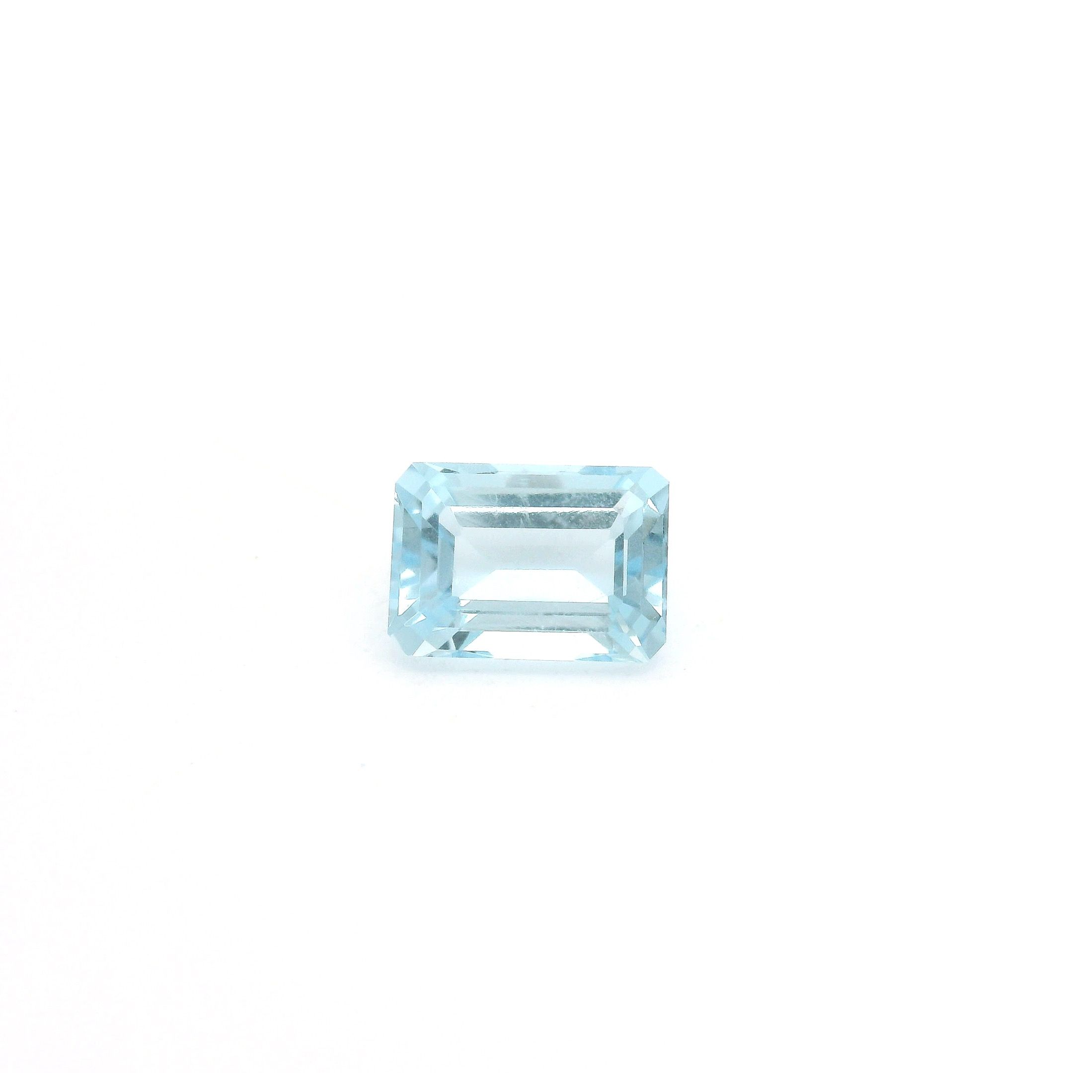 Akwamaryn 1,05 ct, niebieski, szlif ośmiokątny
