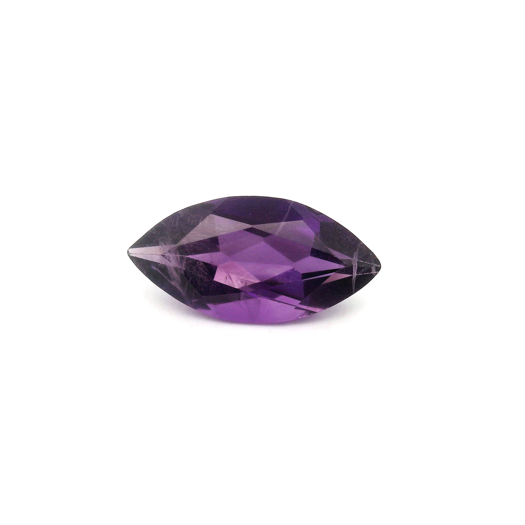 Ametyst 1,58 ct, purpurowy, szlif markiza
