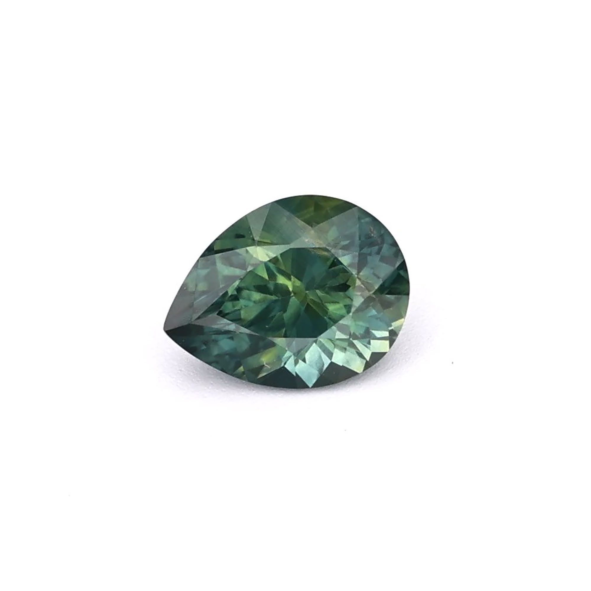 SAPPHIRE FACETED 0.87ct GREEN Blue Green EC UNITEDSTATES HEATED