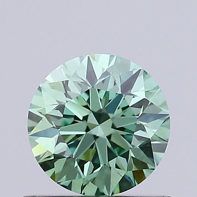 0.62 CT Fancy Vivid Green ROUND