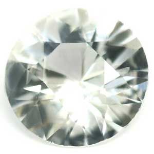 Szafir 2,34 ct, biały, szlif okrągły