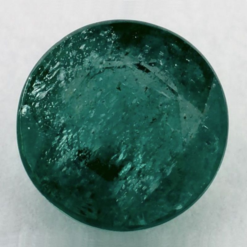 Szmaragd 1,42 ct, zielony, szlif okrągły