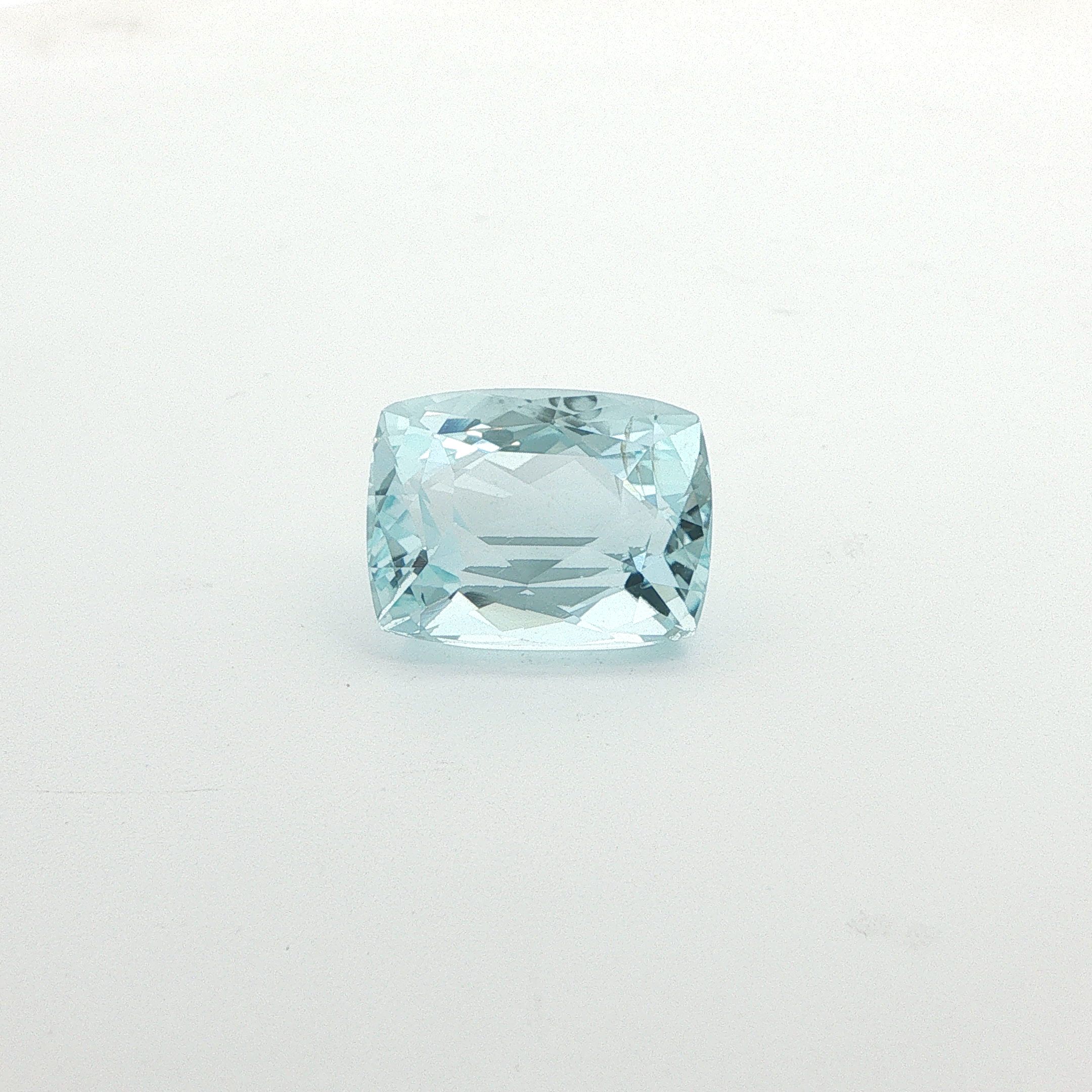 11.44 ct Cushion Aquamarine