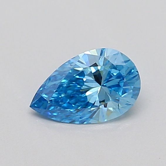 0.35 CT Fancy Intense Blue PEAR