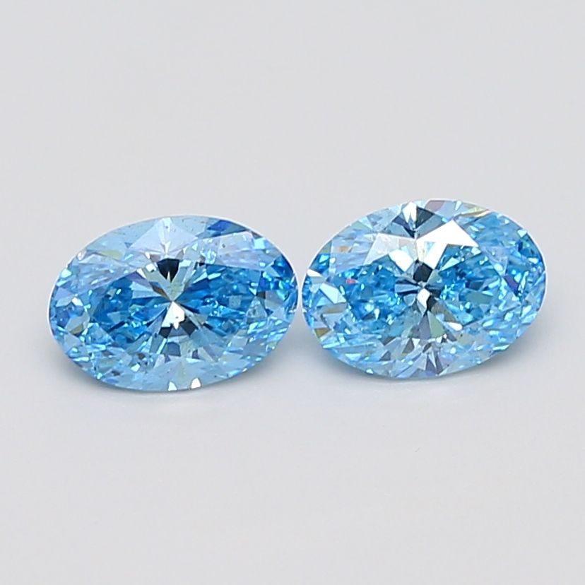1.04 CT Fancy Vivid Blue OVAL
