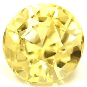 Szafir 1,06 ct, żółty, szlif okrągły