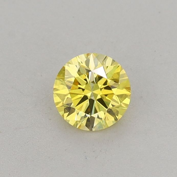 0.29 CT Fancy Vivid Yellow ROUND