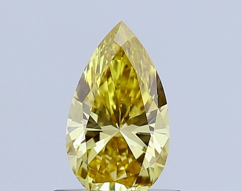 0.64 CT Fancy Vivid Yellow PEAR