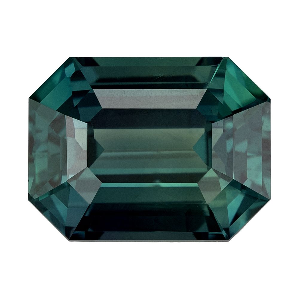 SAPPHIRE FACETED 5.0ct GREEN SI MADAGASCAR HEATED