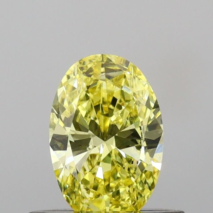 0.48 CT Fancy Vivid Yellow OVAL