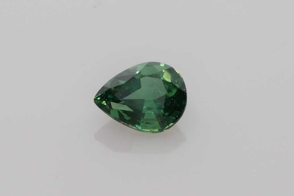 SAPPHIRE FACETED 1.05ct GREEN Vivid GREEN SI TANZANIA HEATED