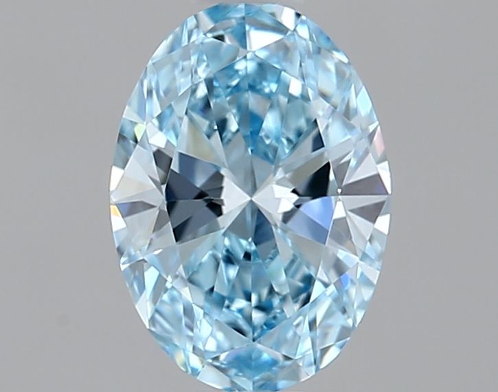 0.5 CT Fancy Vivid Blue OVAL