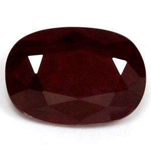Rubin 3,16 ct, czerwony, szlif owalny