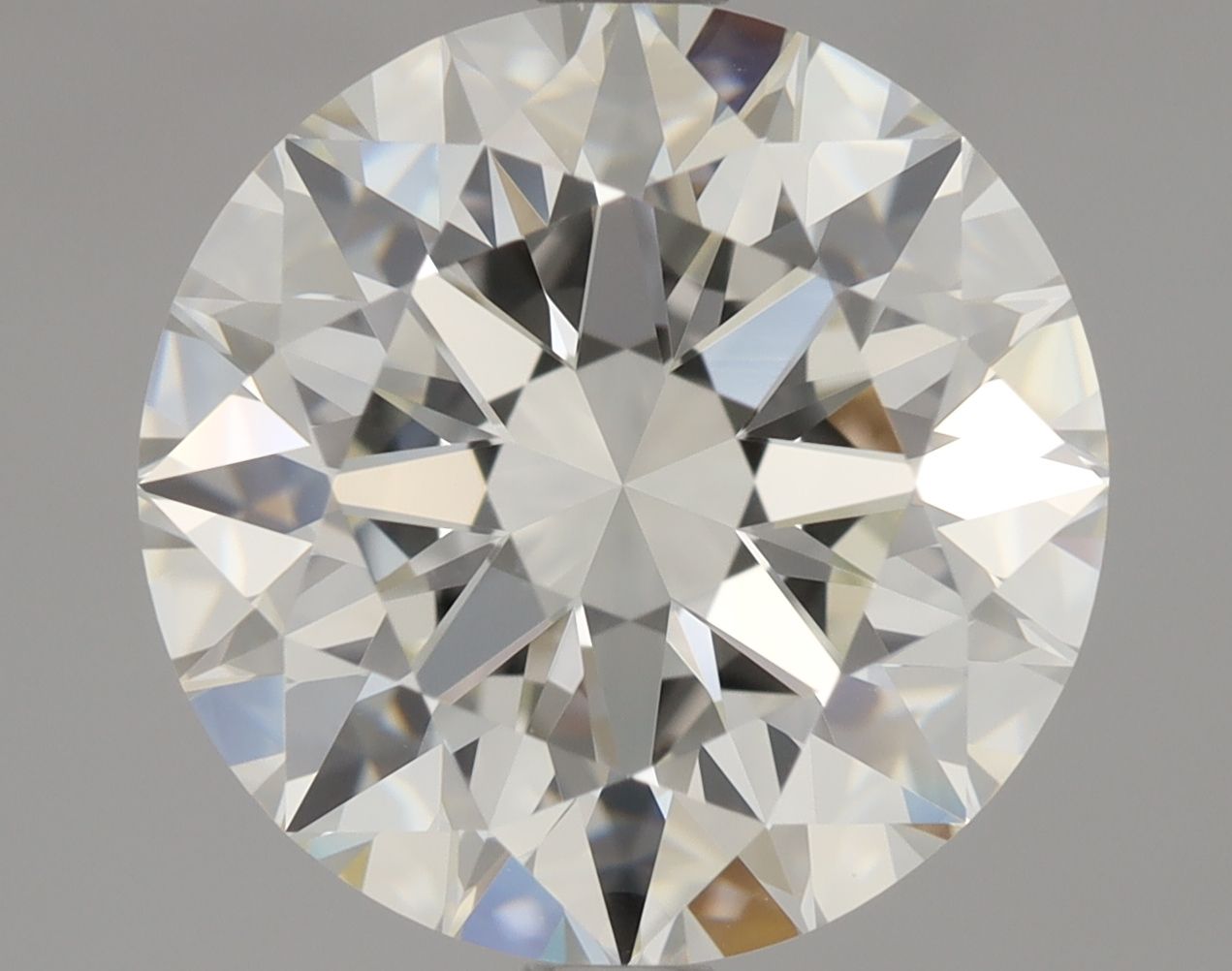 ROUND 3.01 Ct  J VVS1 EX EX MED BLUE