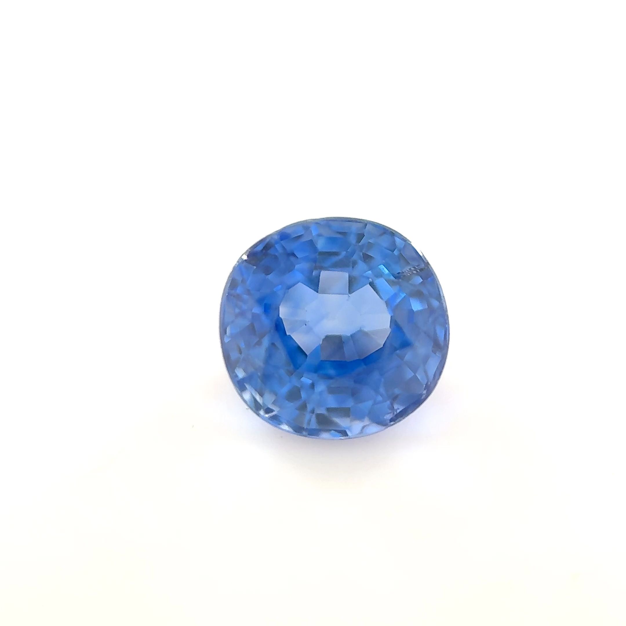 Szafir 1,49 ct, niebieski, szlif cushion