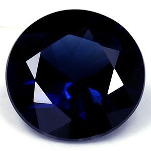 Szafir 2,71 ct, niebieski, szlif okrągły