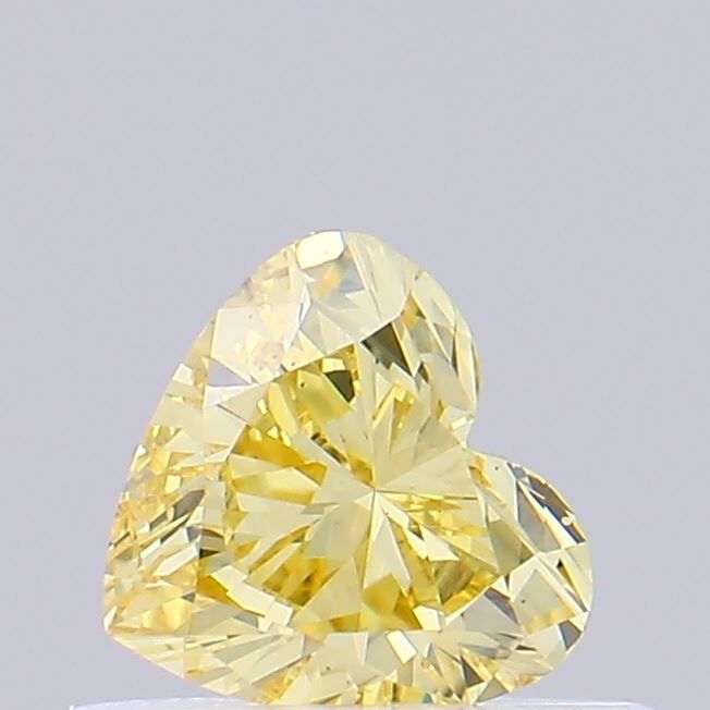0.33 CT Fancy Vivid Yellow HEART