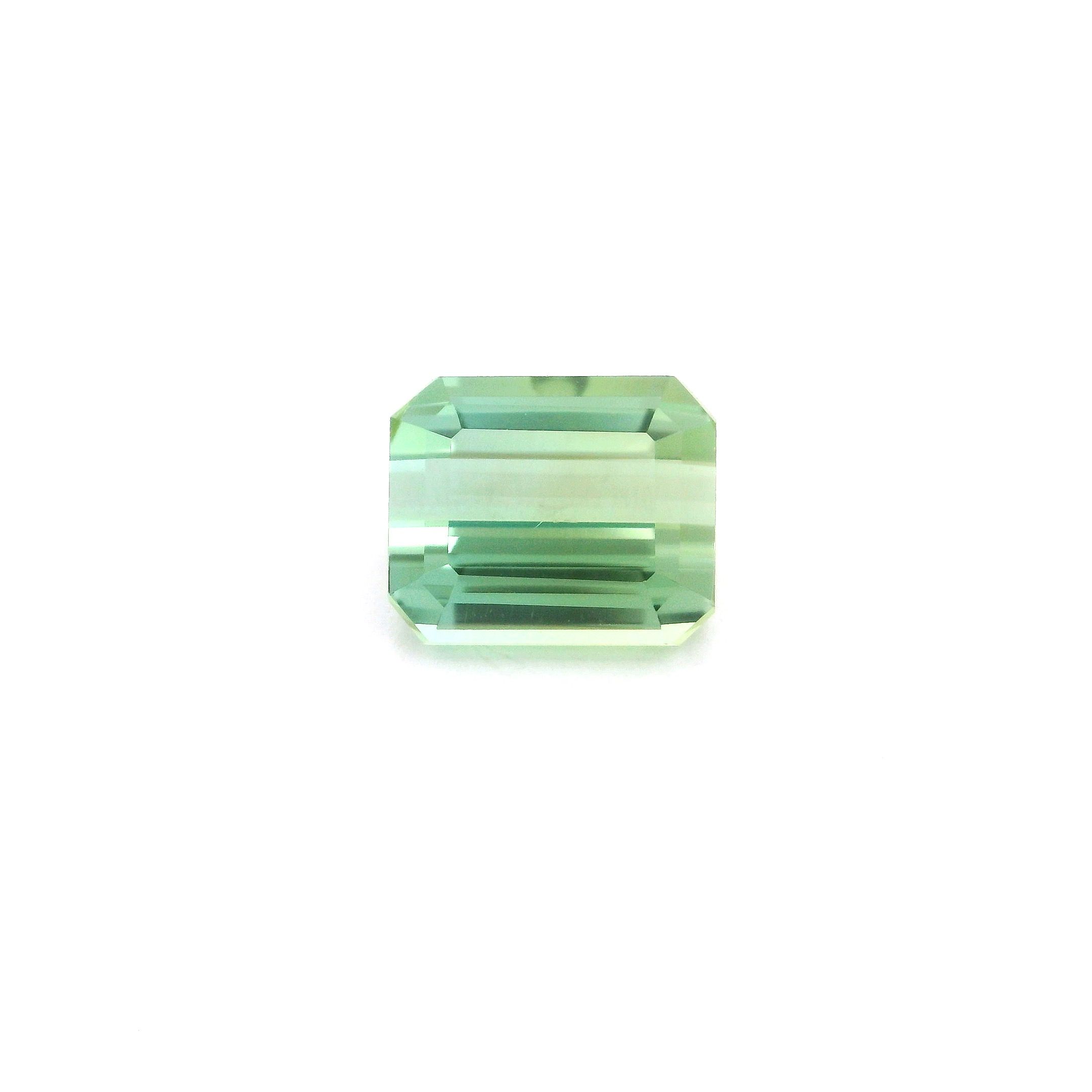 Turmalin 2,60 ct, zielony, szlif ośmiokątny