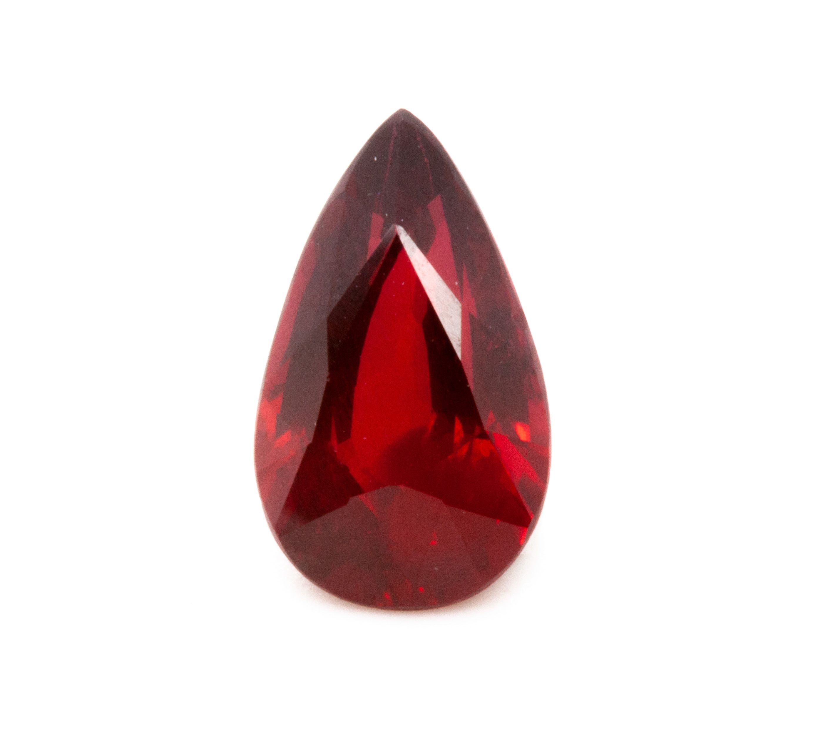 RUBY FACETED 4.05ct RED RED EC MOZAMBIQUE HEATED