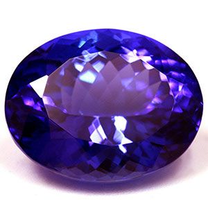 Tanzanit 18,49 ct, niebieski, szlif owalny
