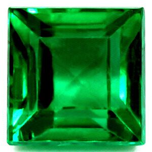 Szmaragd 1,70 ct, zielony, szlif kwadratowy