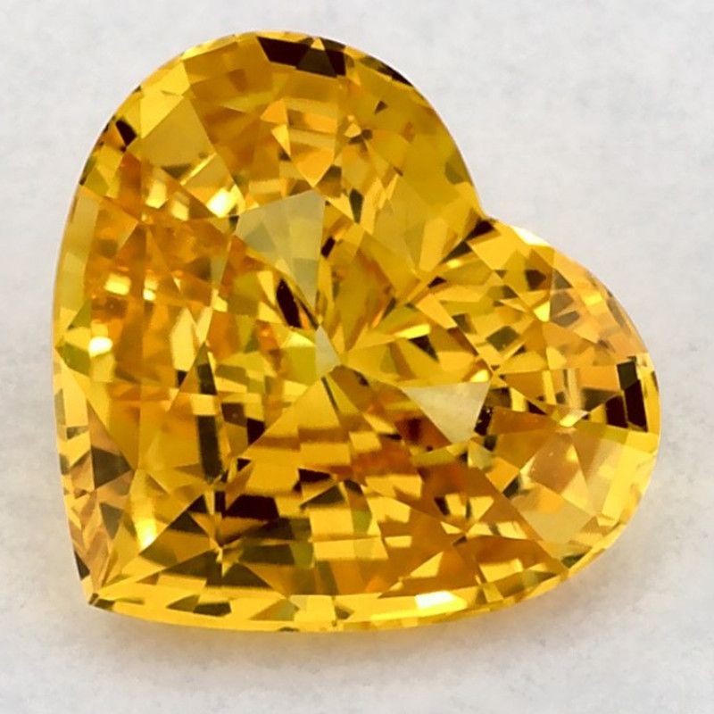 Szafir 2,03 ct, żółty, szlif serce