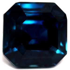 Szafir 4,01 ct, niebieski, szlif szmaragdowy