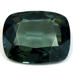 Szafir 6,06 ct, morski, szlif cushion