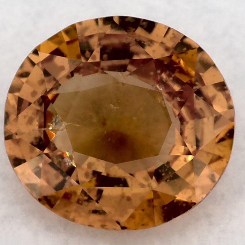 Szafir 1,68 ct, żółty, szlif okrągły